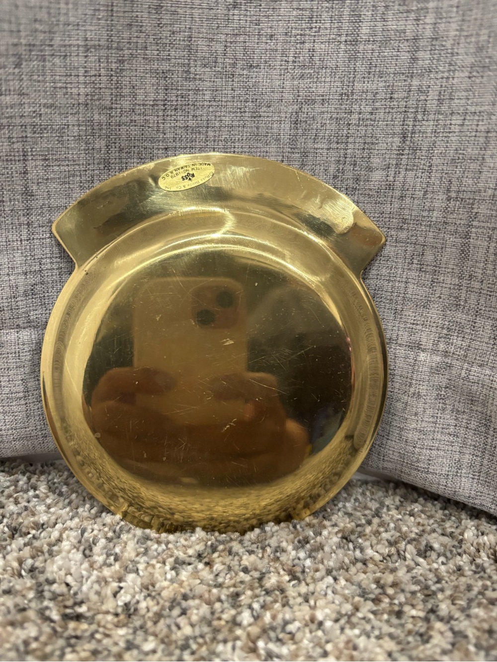 Vintage Solid Brass “Grandpa’s Change” 1979 Catchall Dish - Picture 3 of 8